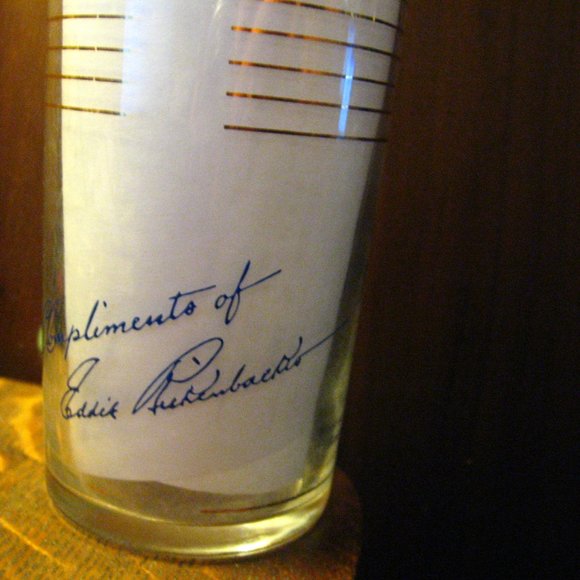 ✈️ Eastern Air Lines Vintage 1950's DC 8-B Cocktail Glass - Picture 6 of 10